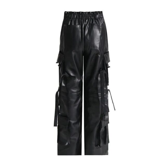 Leather Cargo Pants