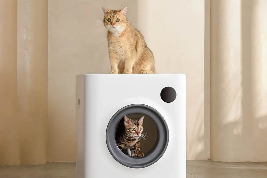 semi automatic cat litter box