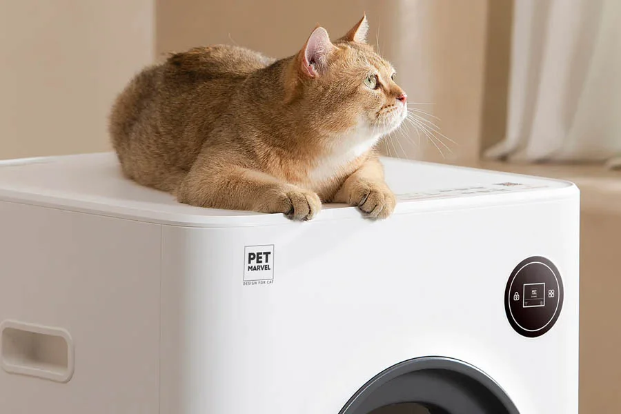 semi automatic cat litter box