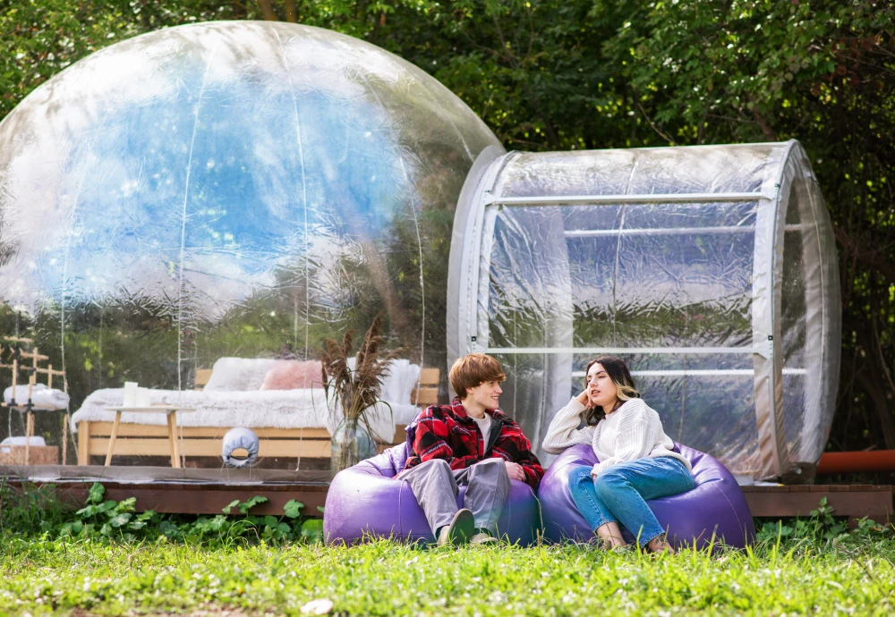 stargazing clear inflatable bubble dome igloo tent