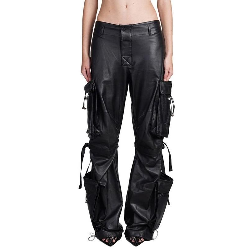 Leather Cargo Pants